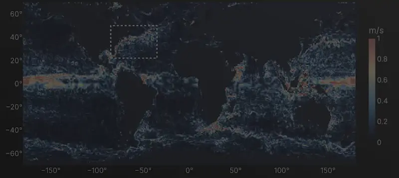 Global current speed today from satellite altimetry