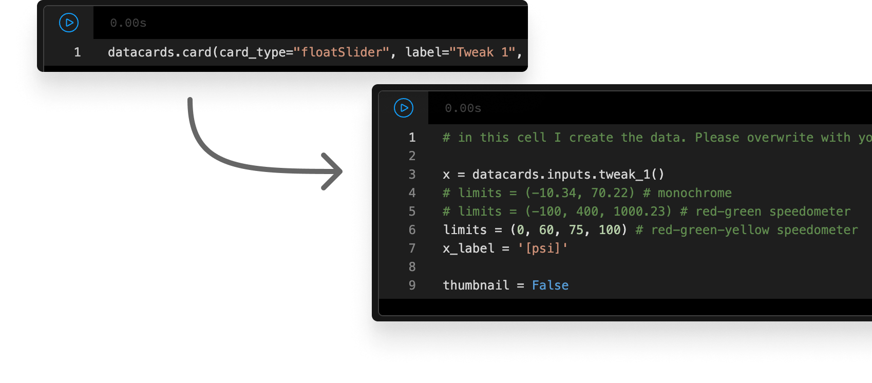 Run interconnected notebooks 